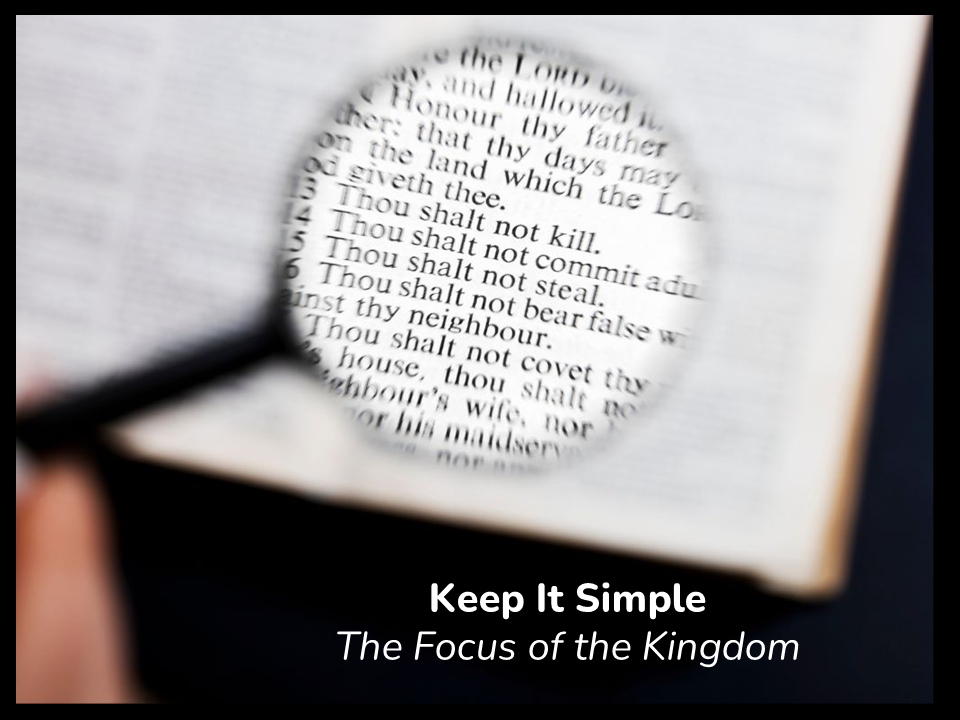 Sermon: Keep it Simple